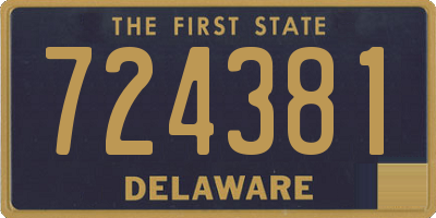 DE license plate 724381