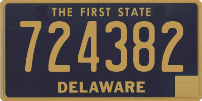 DE license plate 724382