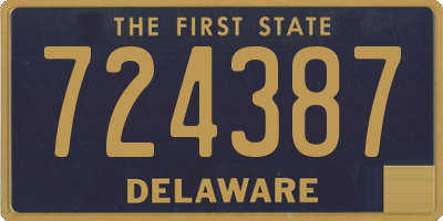 DE license plate 724387