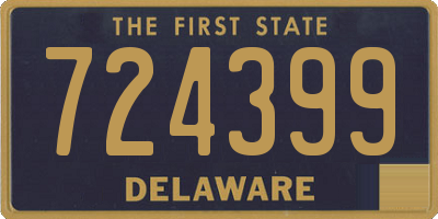 DE license plate 724399