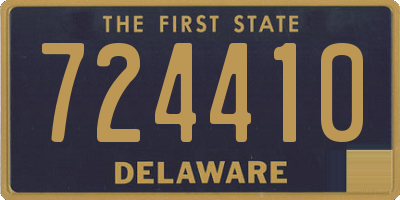 DE license plate 724410