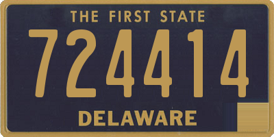DE license plate 724414