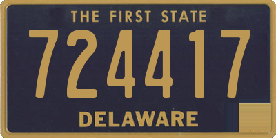 DE license plate 724417