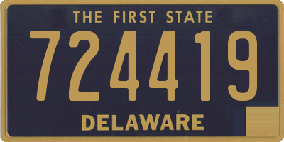 DE license plate 724419