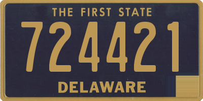 DE license plate 724421