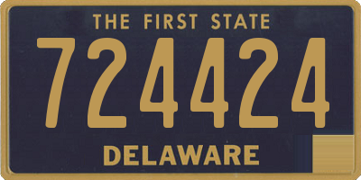 DE license plate 724424