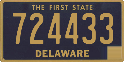 DE license plate 724433