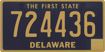 DE license plate 724436