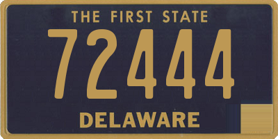 DE license plate 72444