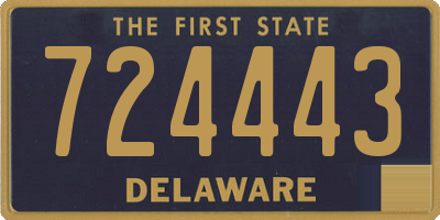 DE license plate 724443