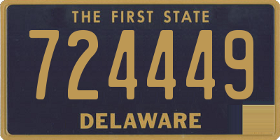 DE license plate 724449