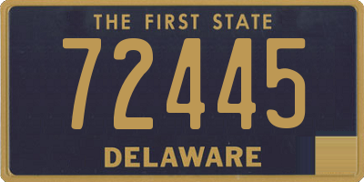 DE license plate 72445