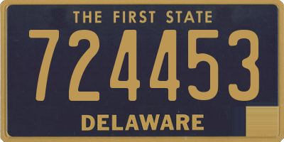 DE license plate 724453