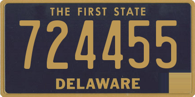 DE license plate 724455
