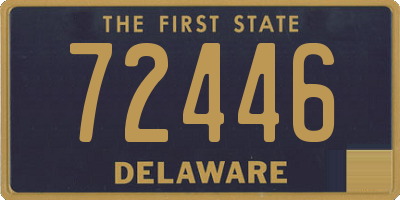 DE license plate 72446