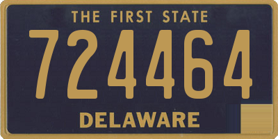 DE license plate 724464