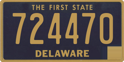 DE license plate 724470