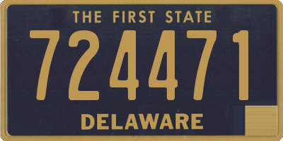 DE license plate 724471