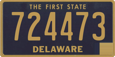 DE license plate 724473
