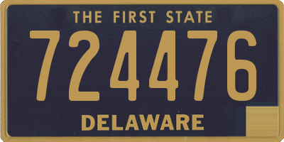 DE license plate 724476