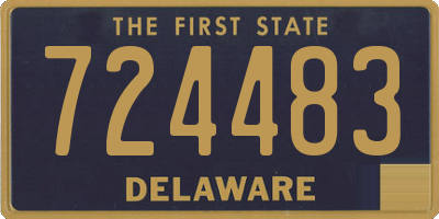 DE license plate 724483