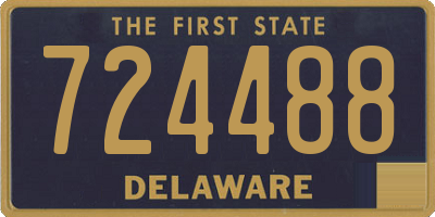DE license plate 724488