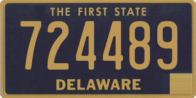 DE license plate 724489