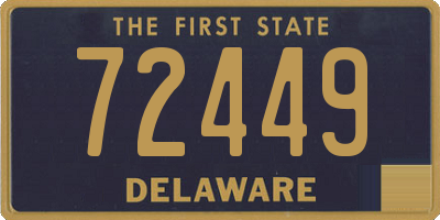 DE license plate 72449