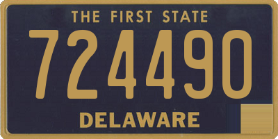 DE license plate 724490