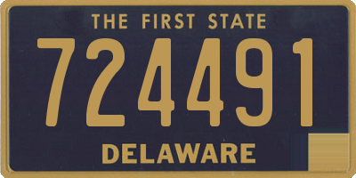 DE license plate 724491
