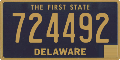 DE license plate 724492
