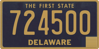 DE license plate 724500
