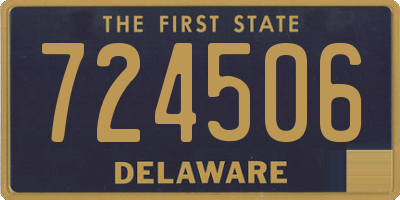 DE license plate 724506