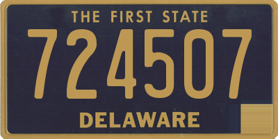 DE license plate 724507