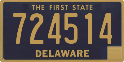 DE license plate 724514