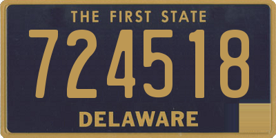DE license plate 724518