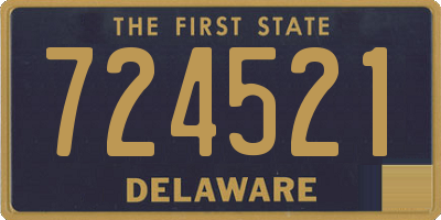 DE license plate 724521