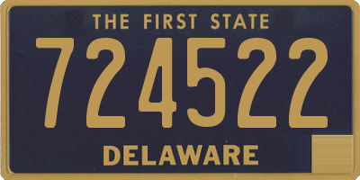 DE license plate 724522
