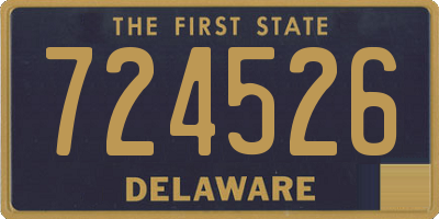 DE license plate 724526