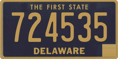 DE license plate 724535