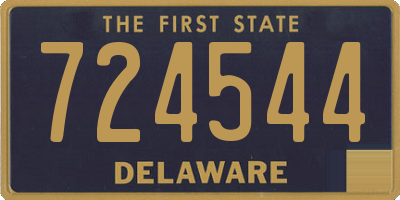 DE license plate 724544