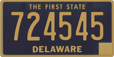 DE license plate 724545