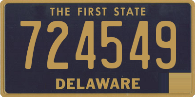DE license plate 724549