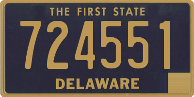 DE license plate 724551