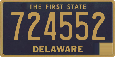 DE license plate 724552