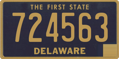 DE license plate 724563