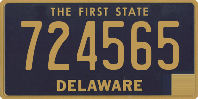 DE license plate 724565