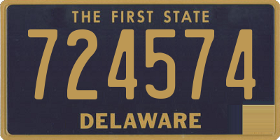 DE license plate 724574