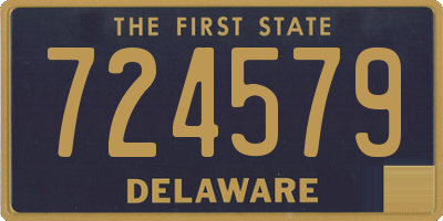 DE license plate 724579