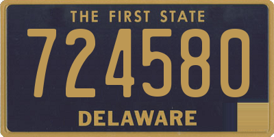 DE license plate 724580